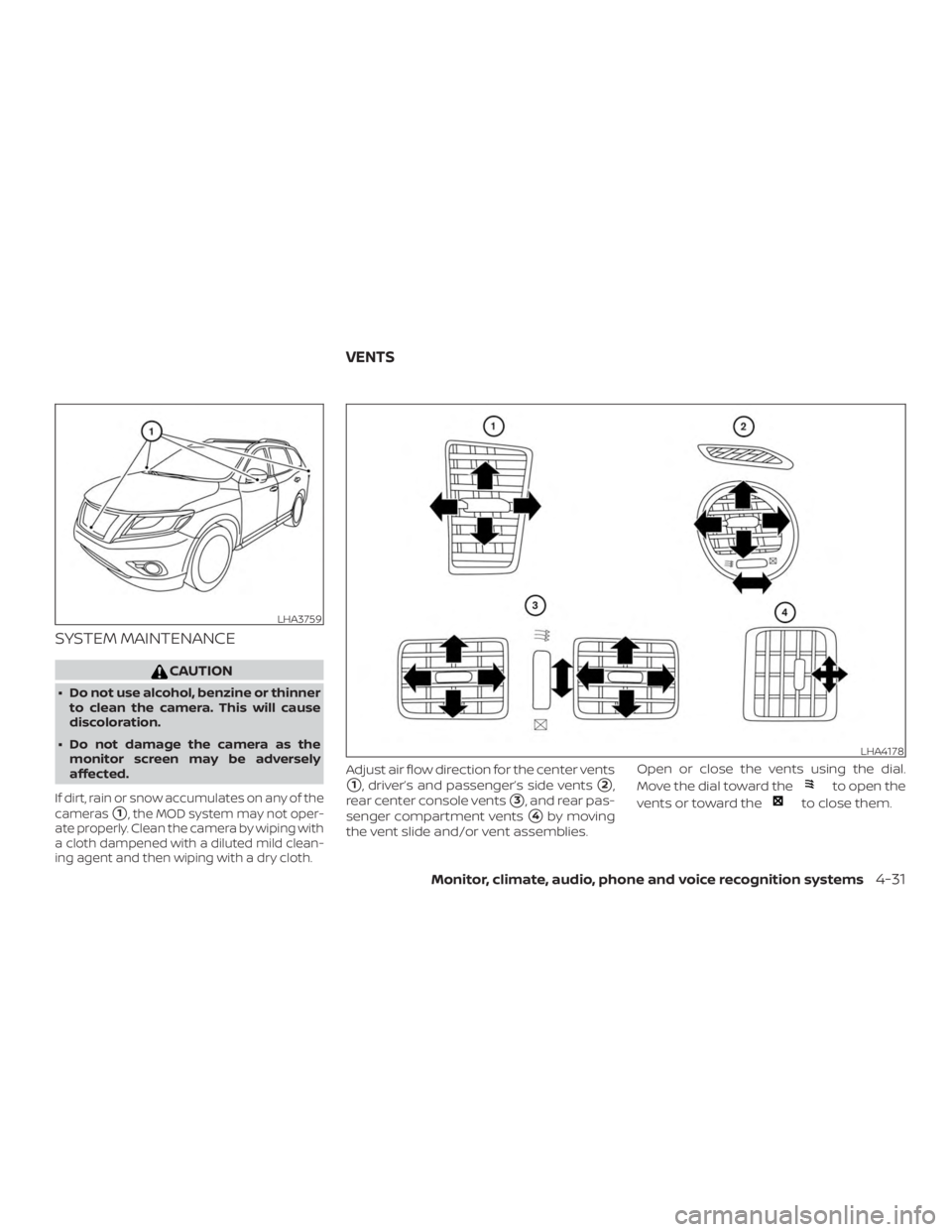 NISSAN PATHFINDER PLATINUM 2018  Owners Manual SYSTEM MAINTENANCE 