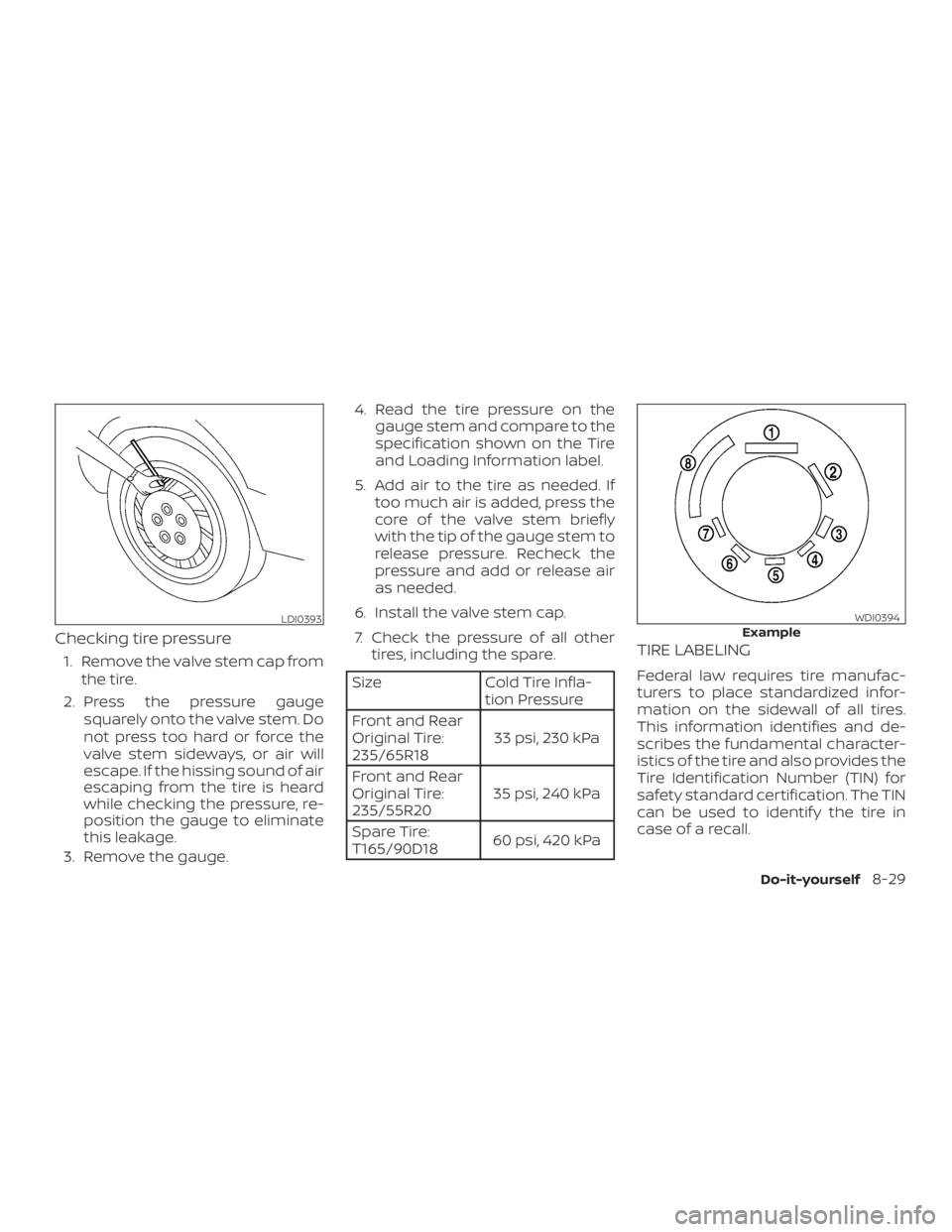 NISSAN PATHFINDER PLATINUM 2018  Owners Manual 