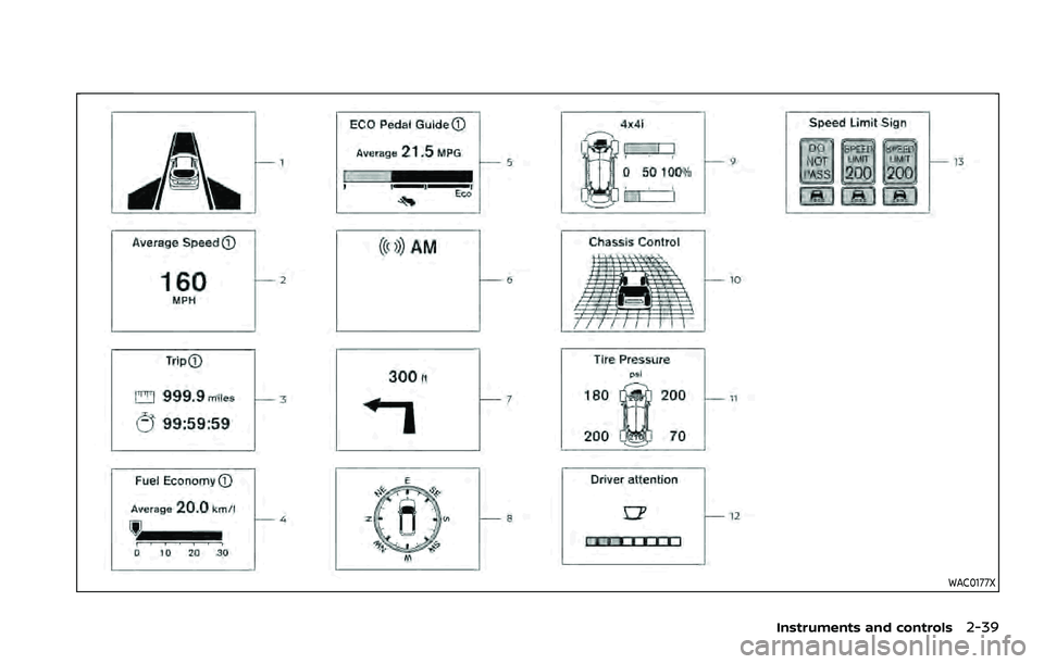NISSAN QASHQAI 2023  Owners Manual WAC0177X
Instruments and controls2-39 