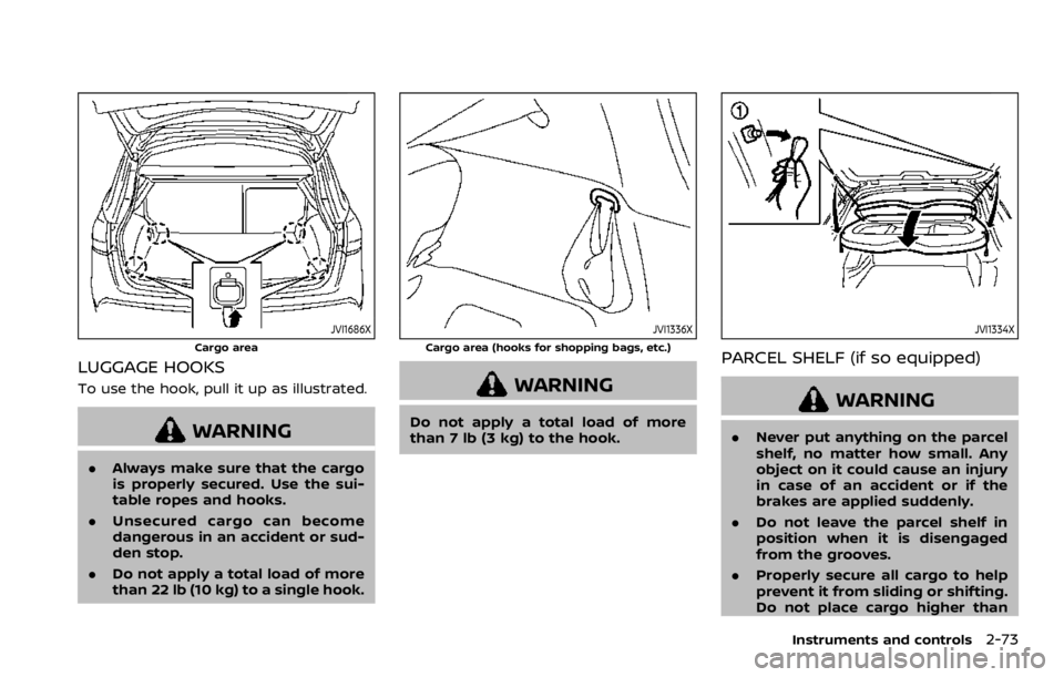 NISSAN QASHQAI 2022  Owners Manual WAB0058X
Installing top tether strap 