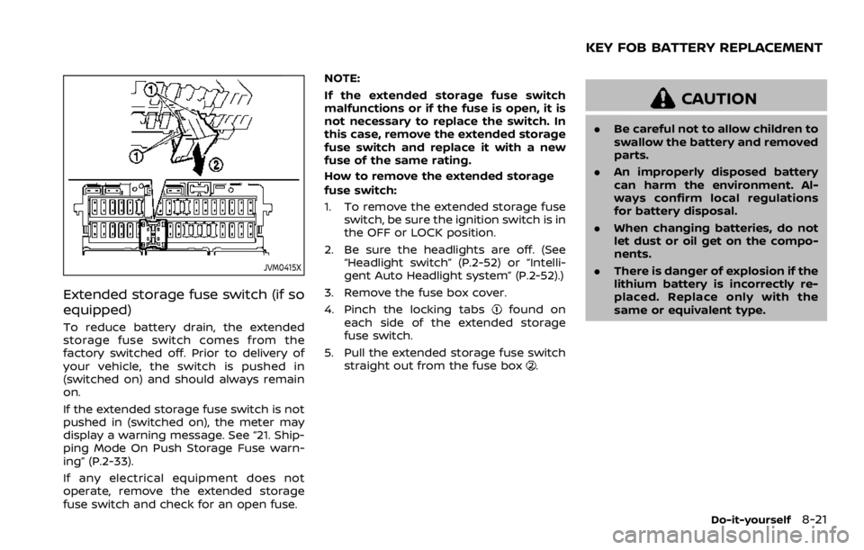 NISSAN QASHQAI 2022  Owners Manual SAA3475
Backing up behind a projecting
object
The position 