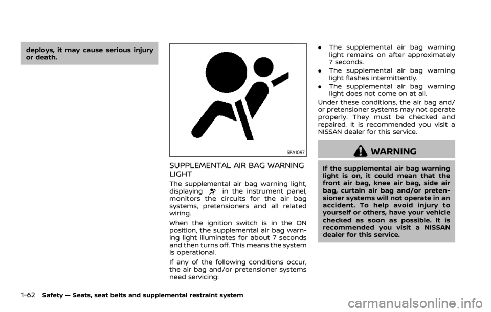 NISSAN QASHQAI 2022 Manual PDF the seatbacks. In a sudden stop
or collision, unsecured cargo
could cause personal injury
. The child restraint top tether
strap may be damaged by con-
tact with the parcel shelf or items
in the cargo