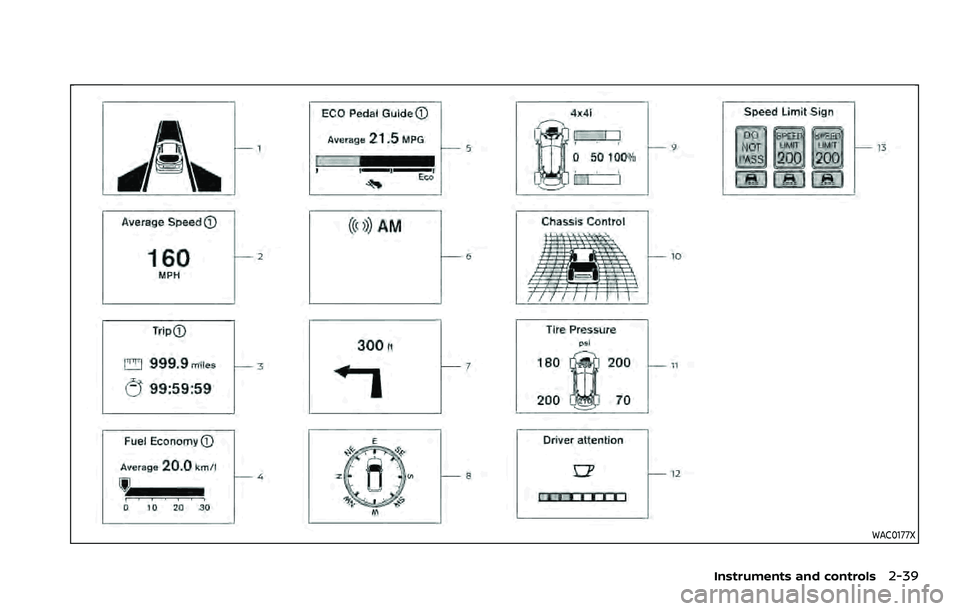NISSAN ROGUE SPORT 2021 Owners Manual WAC0177X
Instruments and controls2-39 NISSAN ROGUE SPORT 2021 Owners Manual WAC0177X
Instruments and controls2-39