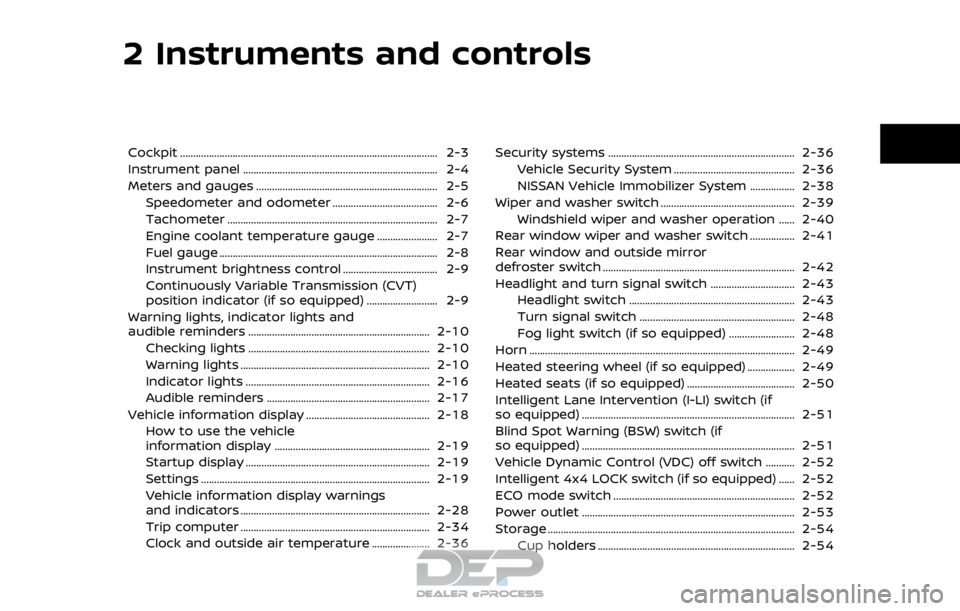 NISSAN ROGUE SPORT 2017 Manual PDF 2 Instruments and controls
Cockpit ........................................................................\
.......................... 2-3
Instrument panel ........................................... NISSAN ROGUE SPORT 2017 Manual PDF 2 Instruments and controls
Cockpit ........................................................................\
.......................... 2-3
Instrument panel ...........................................