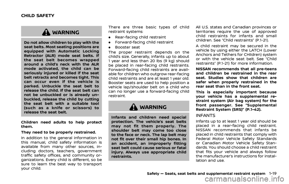 NISSAN ROGUE 2022 Owners Guide WARNING NISSAN ROGUE 2022 Owners Guide WARNING