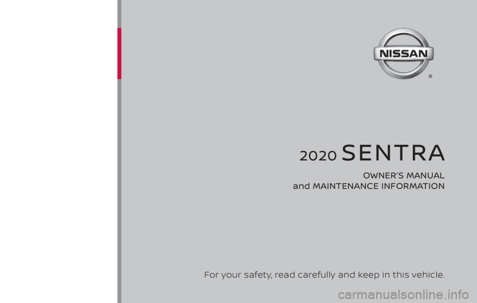 NISSAN SENTRA 2021  Owners Manual 