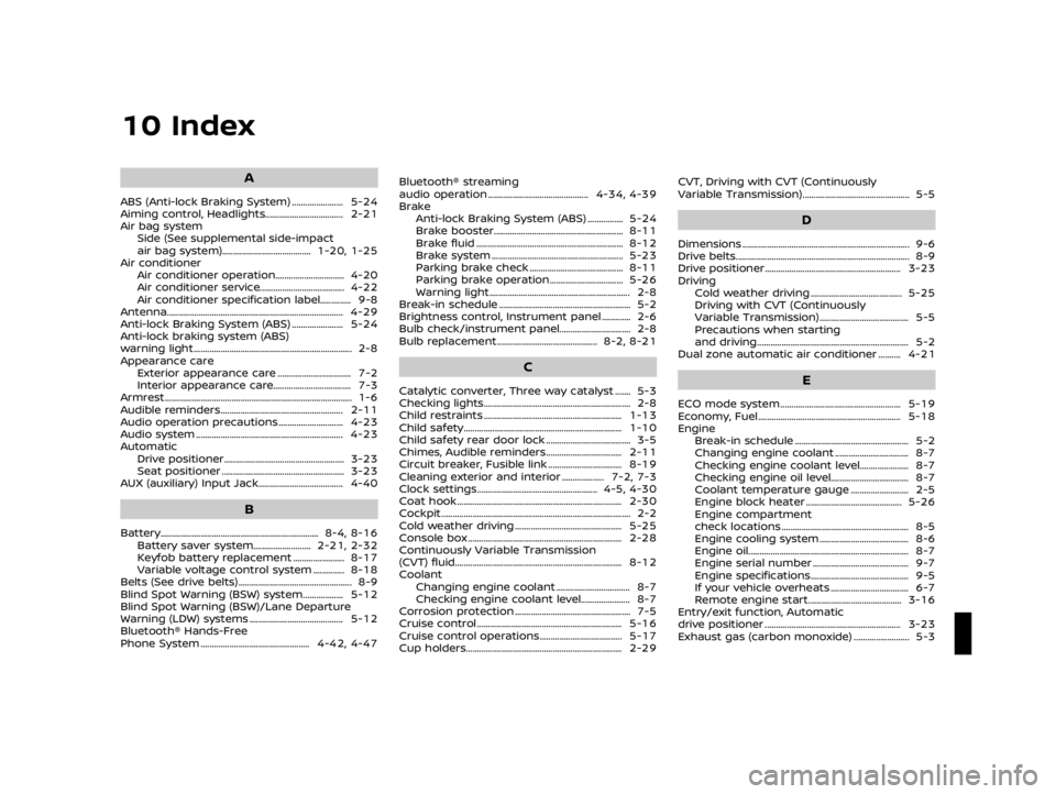 NISSAN TEANA 2018  Owners Manual �&�R�Q�G�L�W�L�R�Q� �
�(�[�F�H�S�W �I�R�U �&�K�L�Q�D�
� 