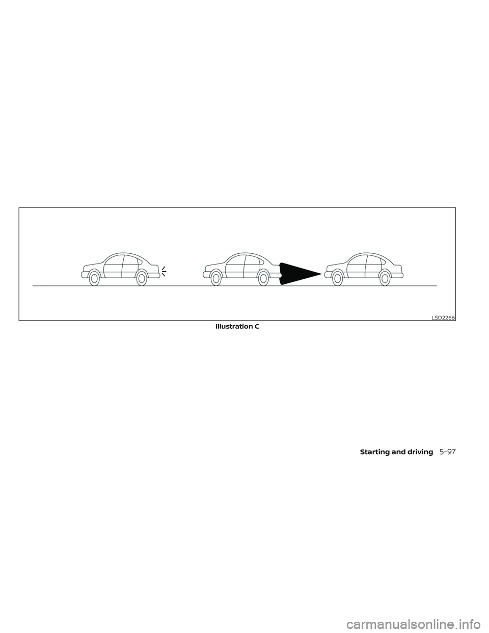 NISSAN TITAN 2022 Owners Manual LSD2266
Illustration C
Starting and driving5-97 NISSAN TITAN 2022 Owners Manual LSD2266
Illustration C
Starting and driving5-97