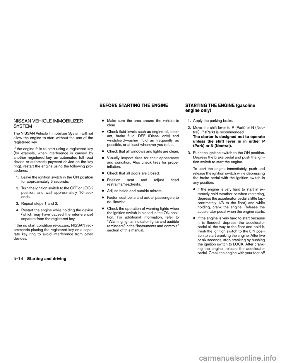 NISSAN TITAN XD 2017  Owners Manual 