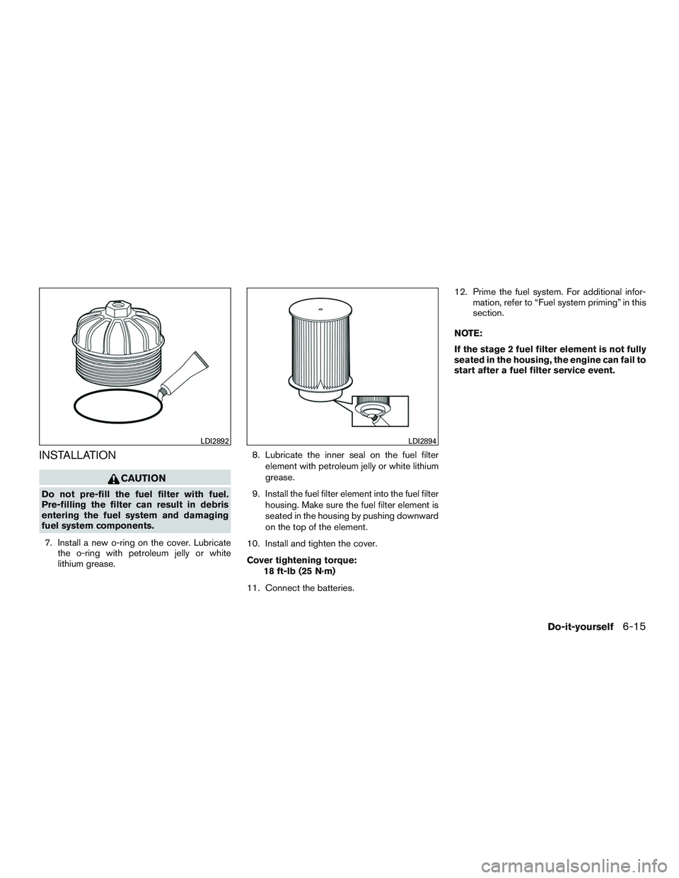 NISSAN TITAN XD 2017 Owners Manual INSTALLATION NISSAN TITAN XD 2017 Owners Manual INSTALLATION