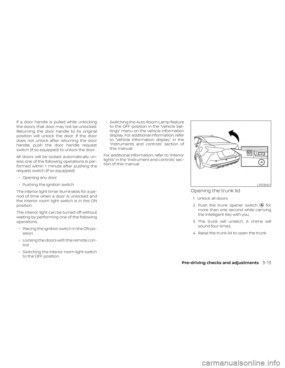 NISSAN VERSA NOTE 2021 Owners Manual NISSAN VERSA NOTE 2021 Owners Manual