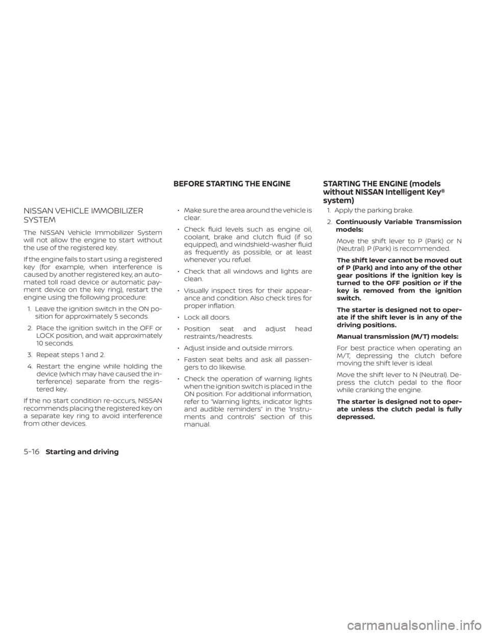 NISSAN VERSA NOTE 2021  Owners Manual 
