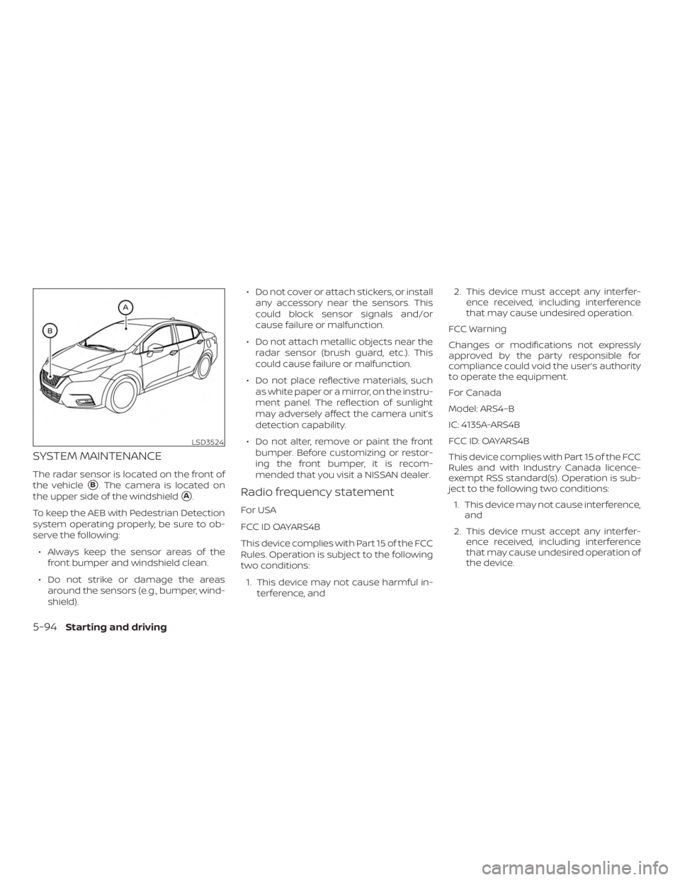NISSAN VERSA NOTE 2021  Owners Manual 