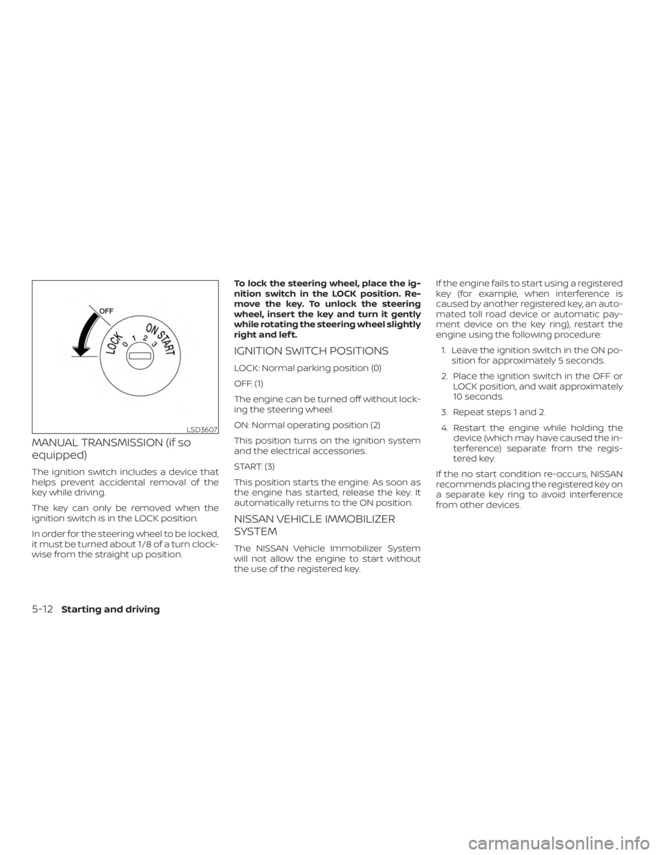 NISSAN VERSA SEDAN 2021  Owners Manual 