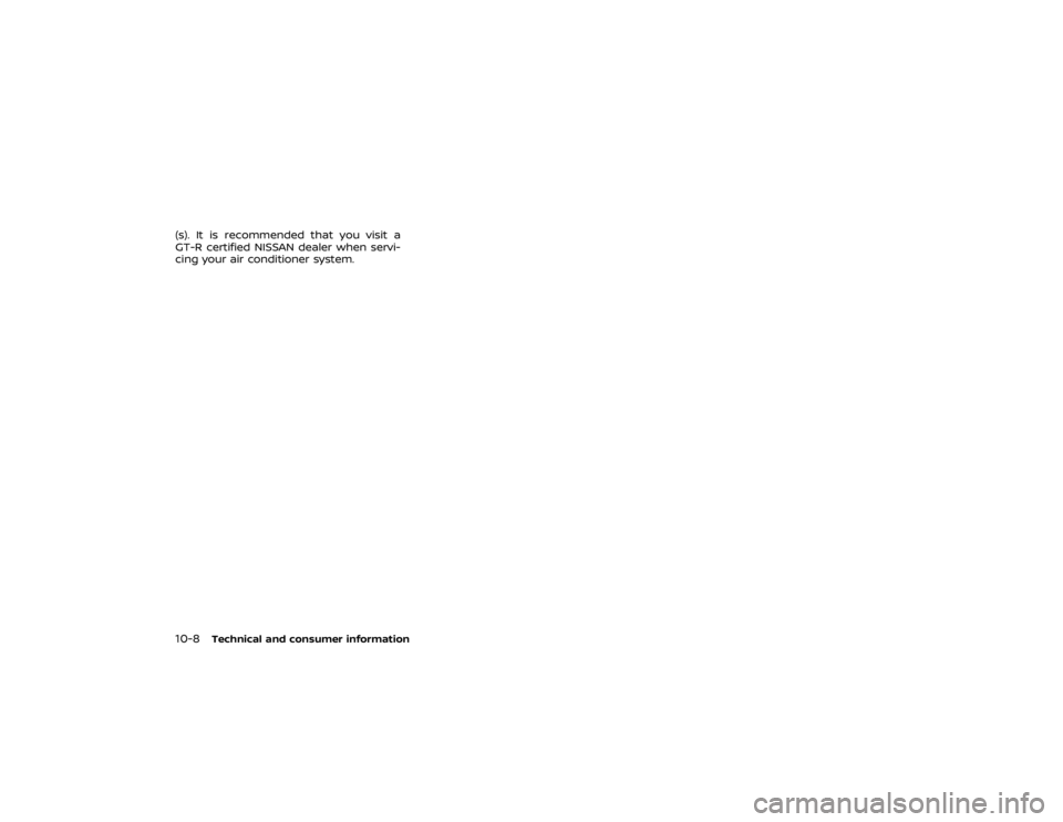 NISSAN GT-R 2022 Owners Manual NISSAN GT-R 2022 Owners Manual