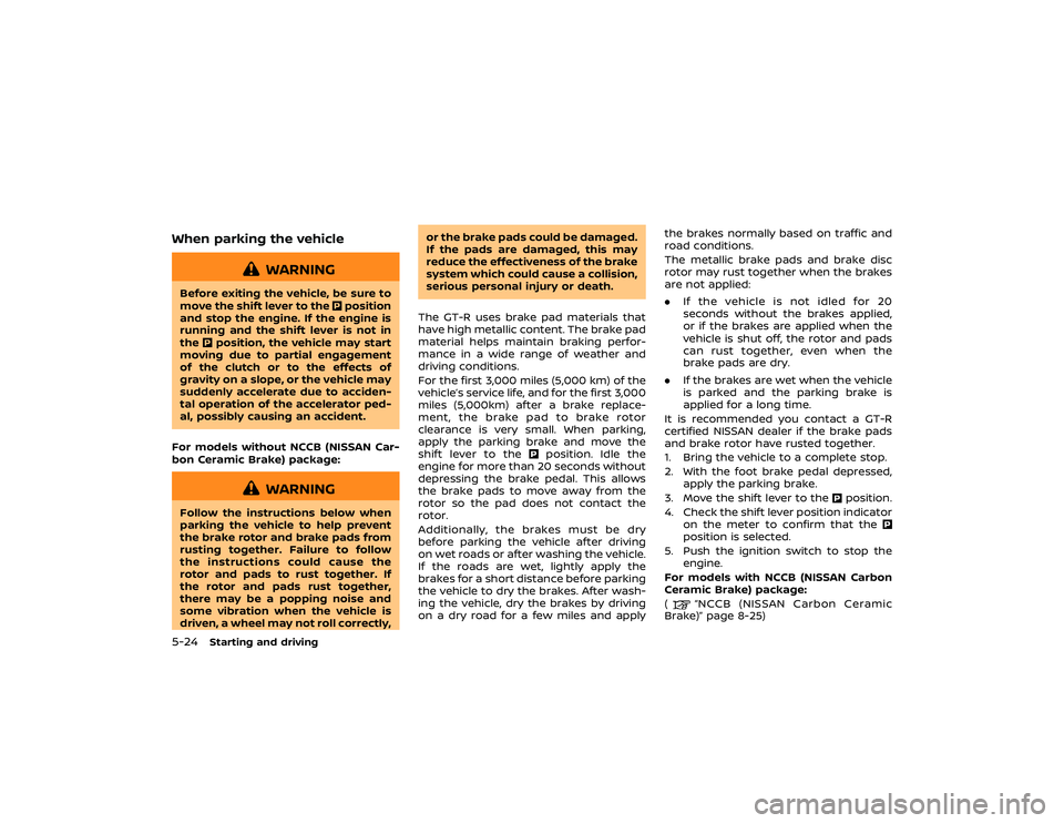 NISSAN GT-R 2020  Owners Manual 