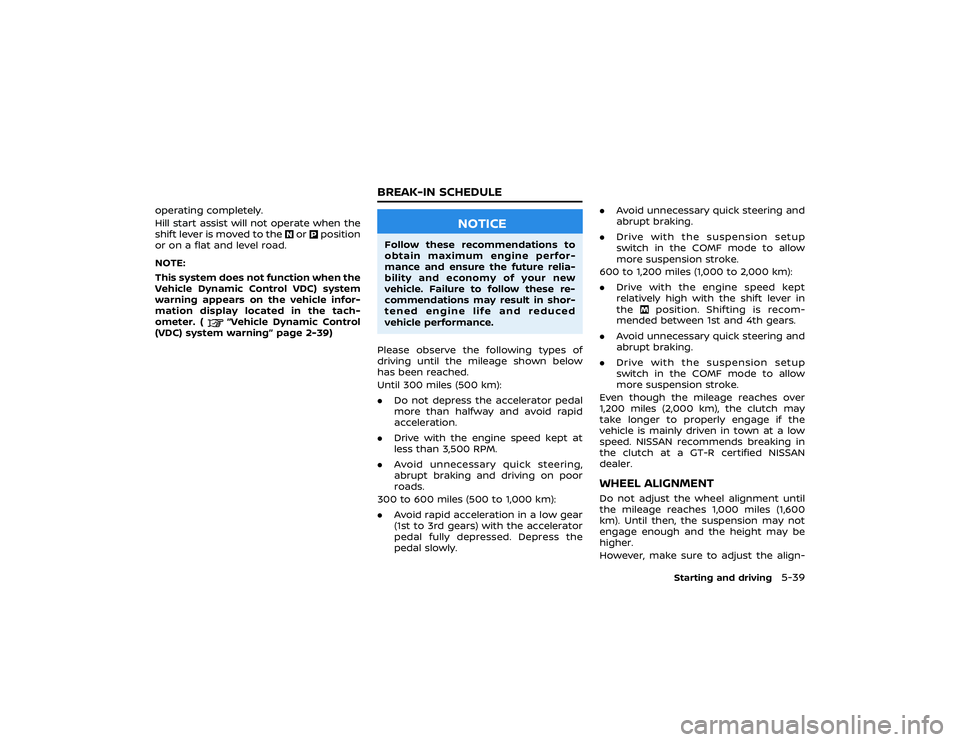 NISSAN GT-R 2020  Owners Manual 
