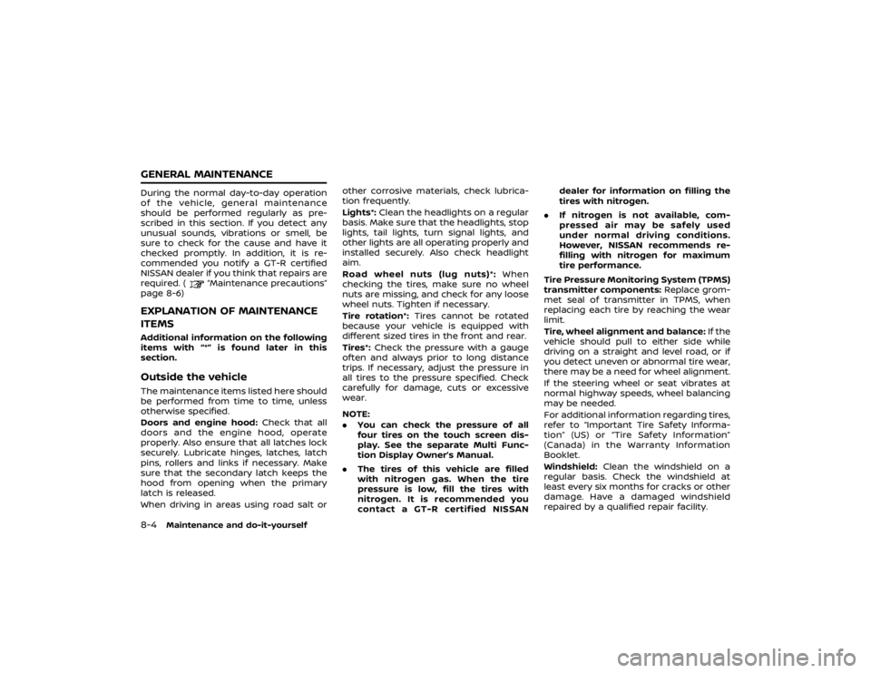 NISSAN GT-R 2020 Owners Manual NISSAN GT-R 2020 Owners Manual
