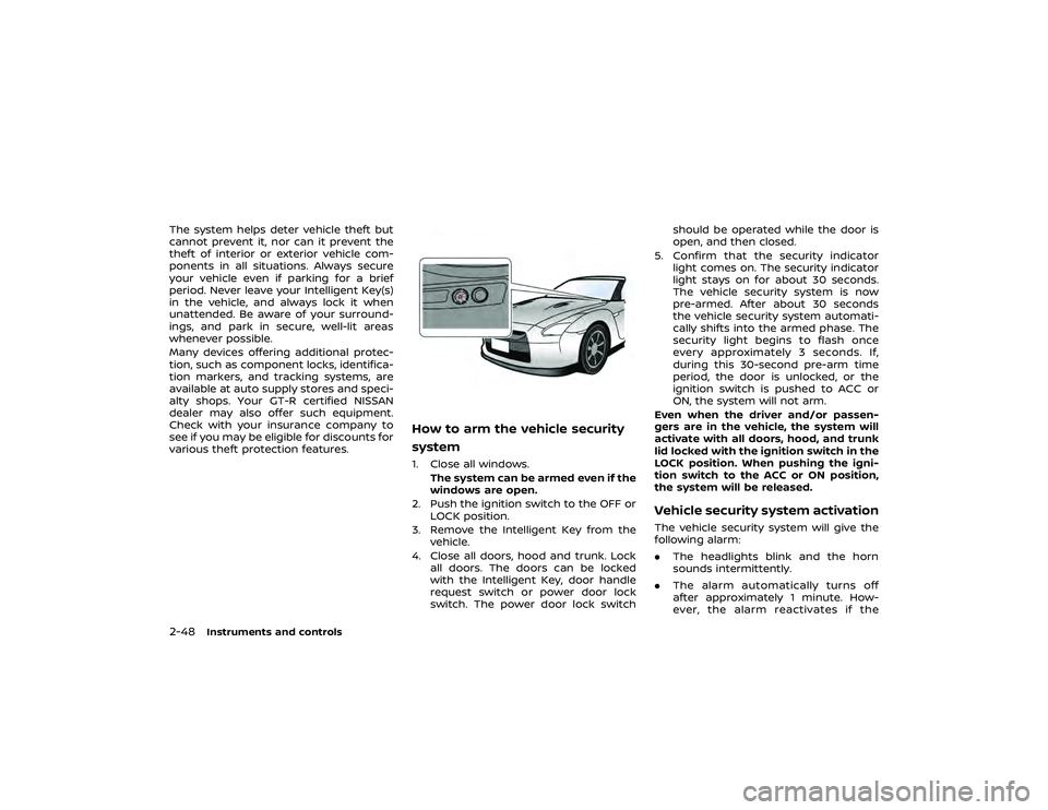 NISSAN GT-R 2019  Owners Manual (3,1)
[ Edit: 2018/ 6/ 11 Model: 2019MY NISSAN GT-R(R35) OM19E00R35U0 ]
WARNING
Operating, servicing and main-
taining a passenger vehicle or
off-highway motor vehicle can
expose you to chemicals in-
