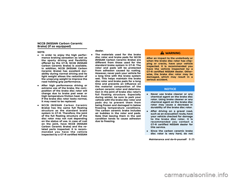 NISSAN GT-R 2019  Owners Manual 
