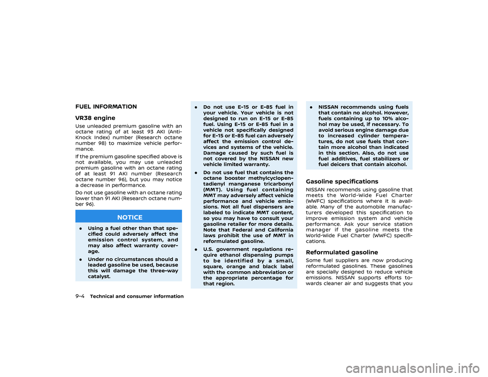 NISSAN GT-R 2018 Owners Manual When parking the vehicle NISSAN GT-R 2018 Owners Manual When parking the vehicle