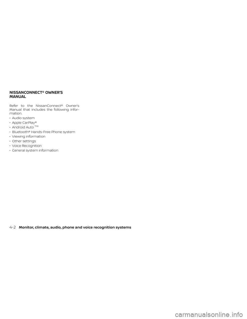 NISSAN NV200 2021  Owners Manual 
