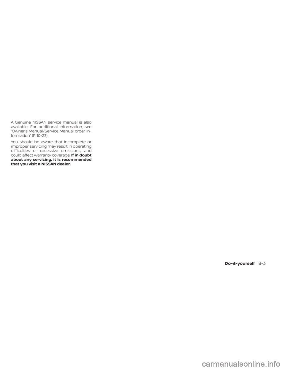 NISSAN NV200 2021 Owners Manual NISSAN NV200 2021 Owners Manual