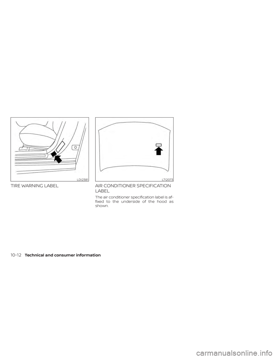NISSAN NV200 2021  Owners Manual LDI2381LTI2073
10-12Technical and consumer information 