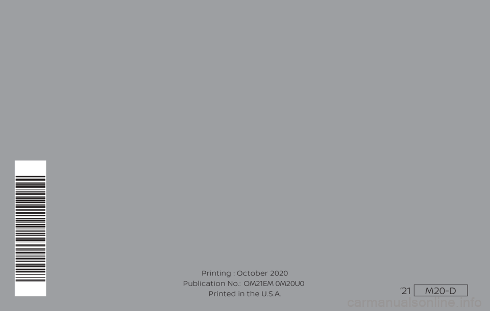 NISSAN NV200 2021  Owners Manual 