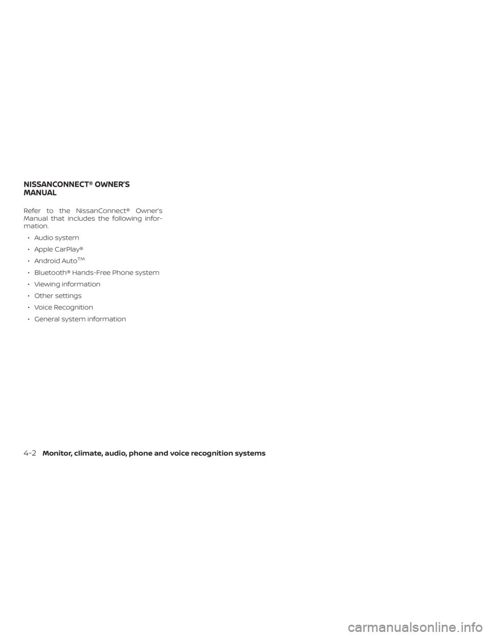 NISSAN NV200 2020  Owners Manual 