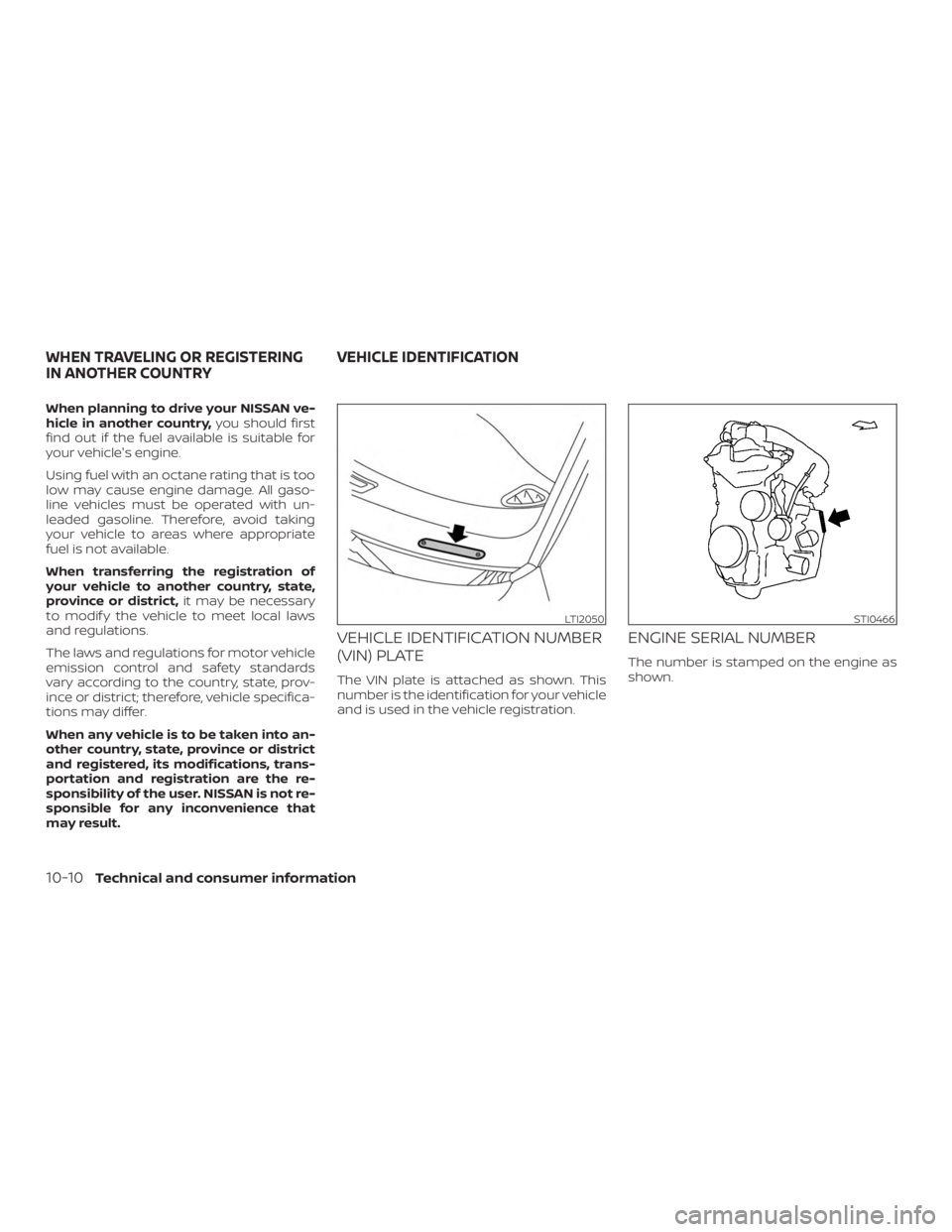 NISSAN NV200 2020 Owners Manual NISSAN NV200 2020 Owners Manual