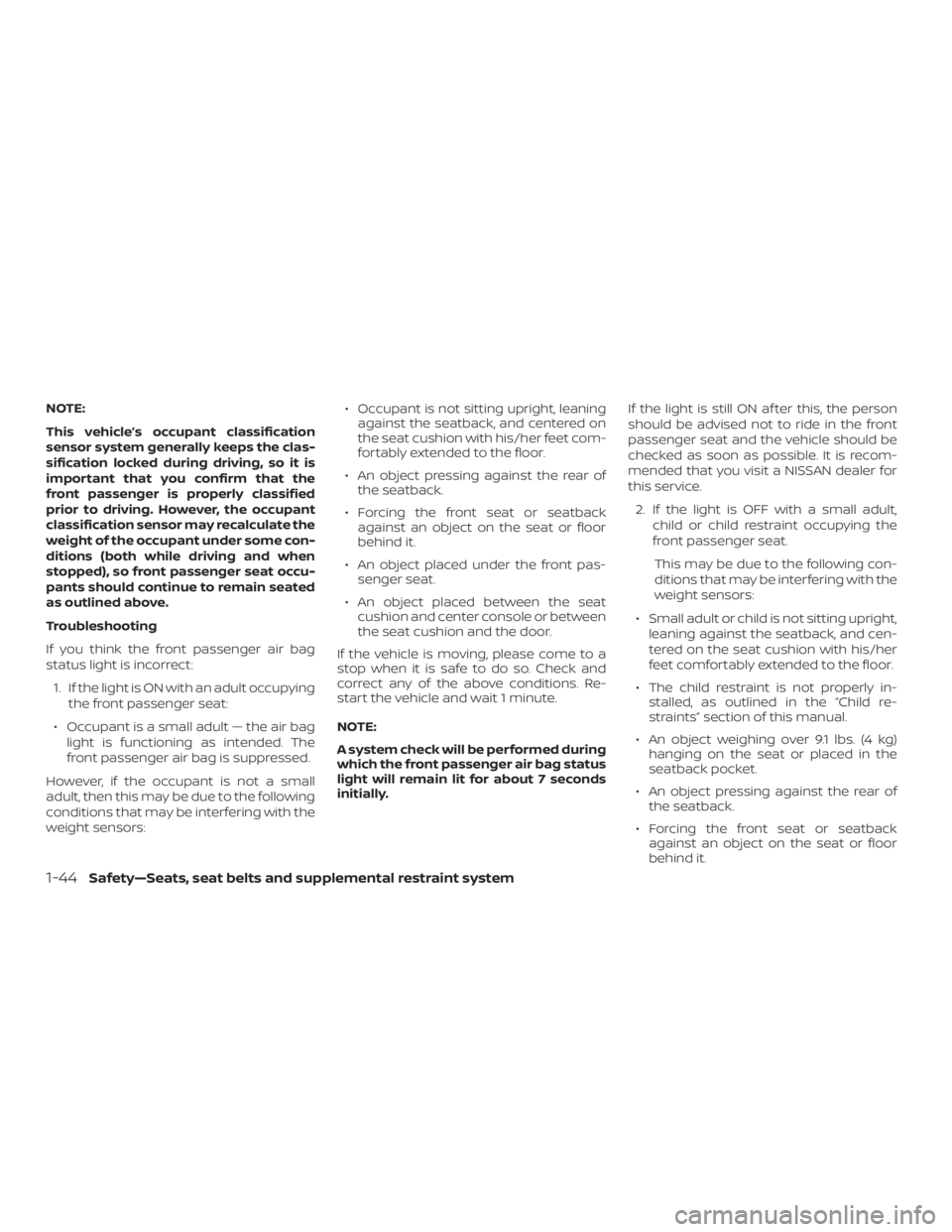 NISSAN NV200 2020 Repair Manual 