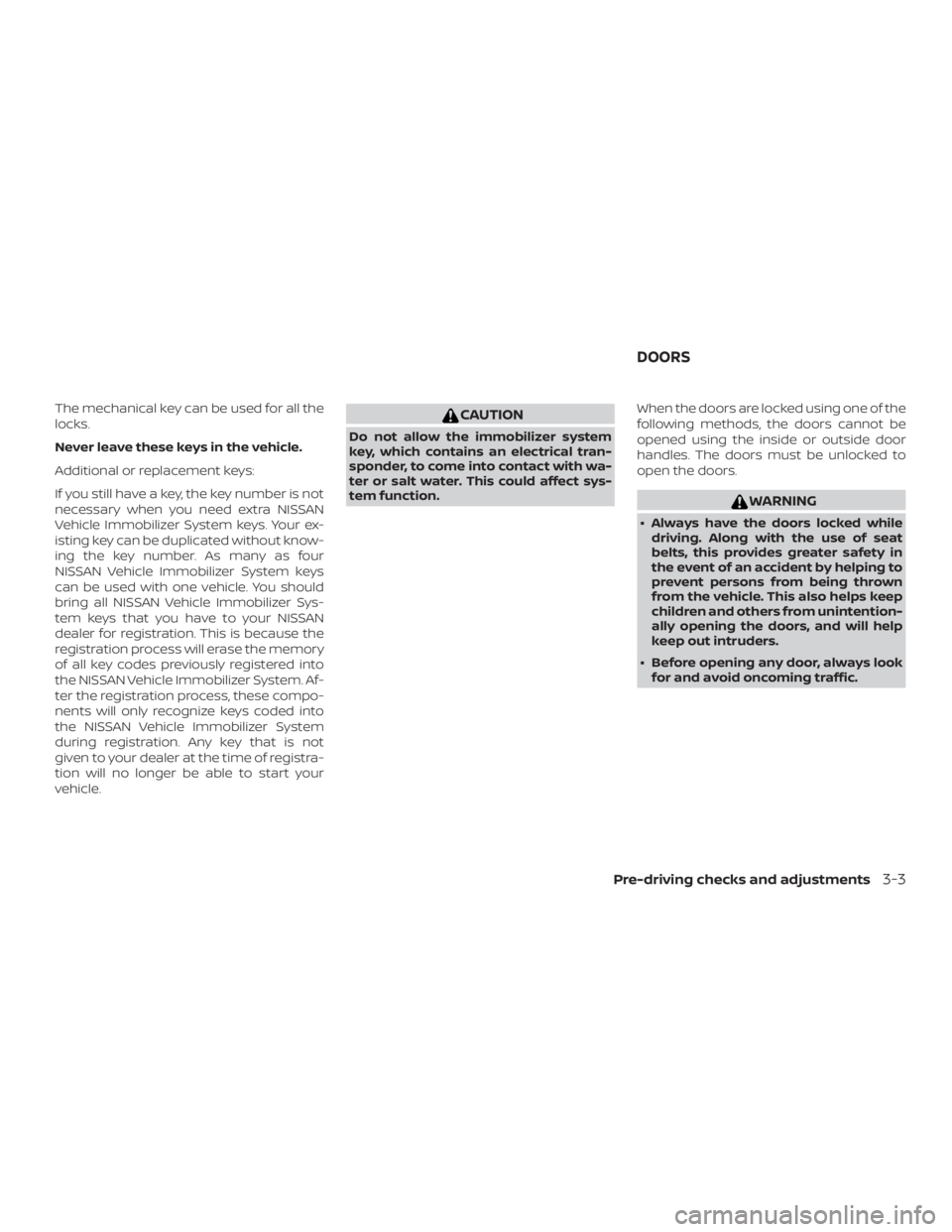 NISSAN NV200 2019  Owners Manual 