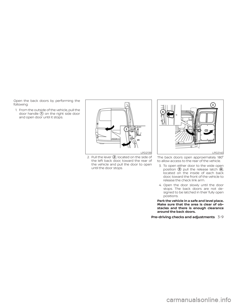 NISSAN NV200 2019  Owners Manual LPD2140 