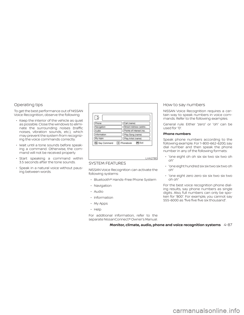 NISSAN NV200 2019  Owners Manual LHA2780 