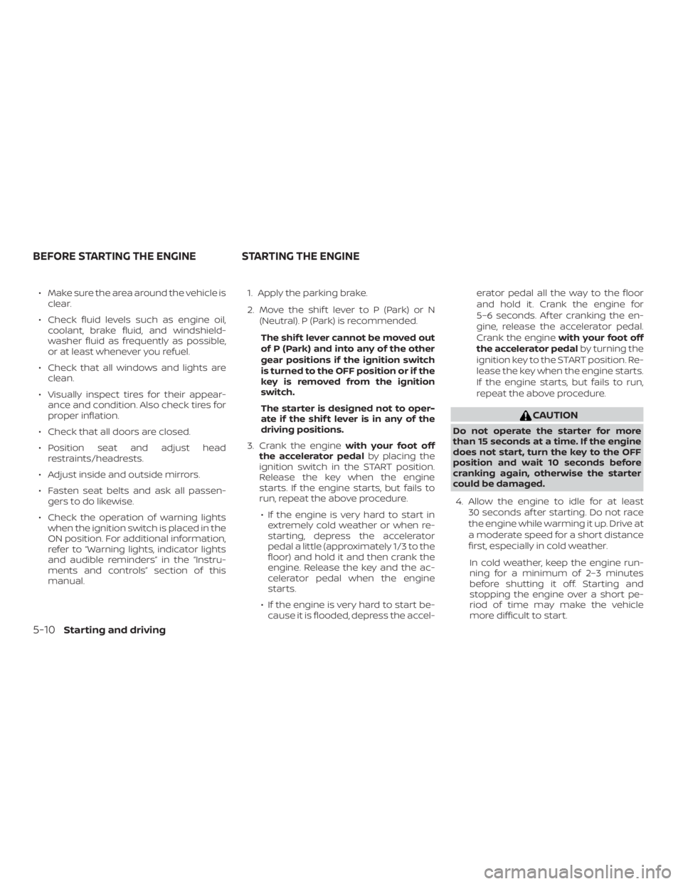 NISSAN NV200 2019  Owners Manual 