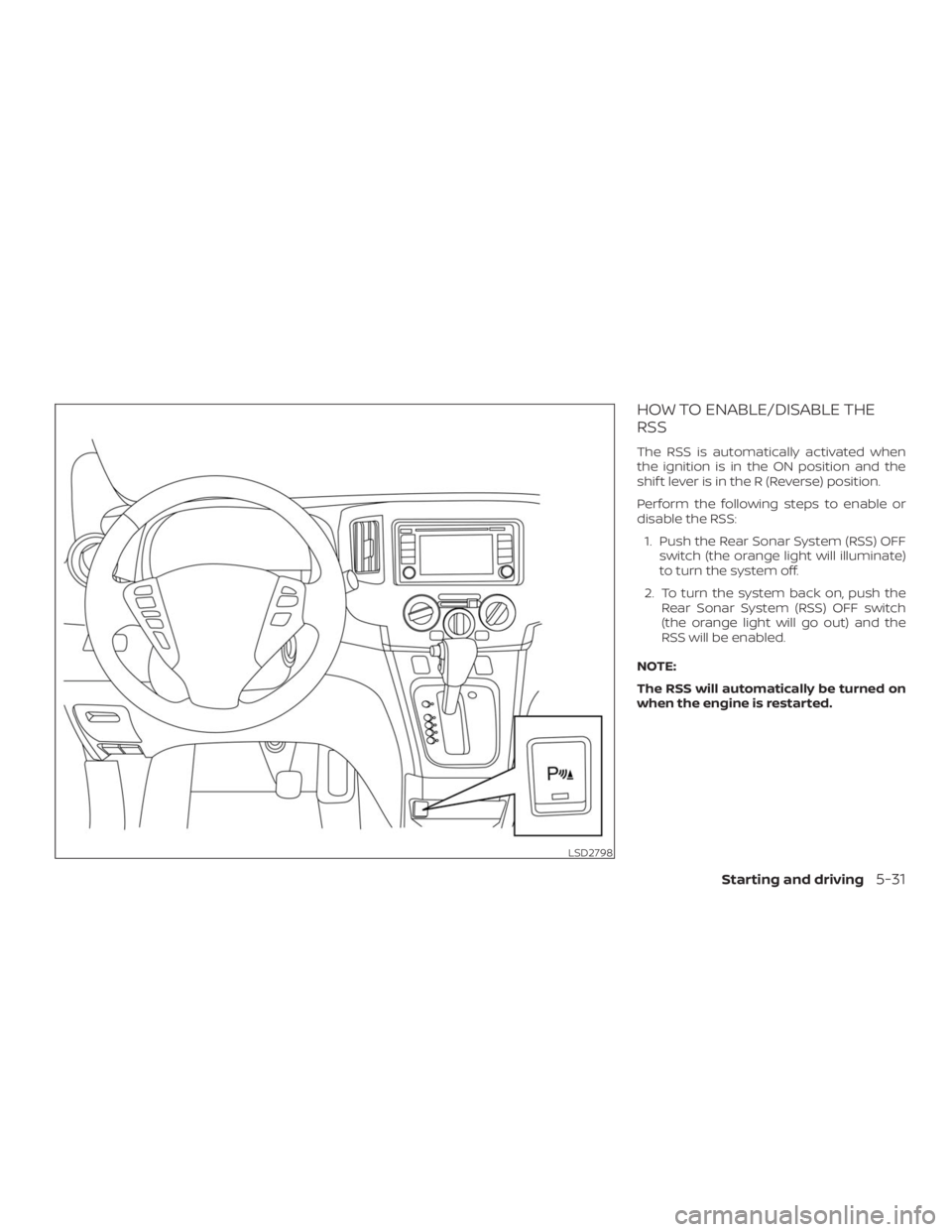 NISSAN NV200 2019  Owners Manual 