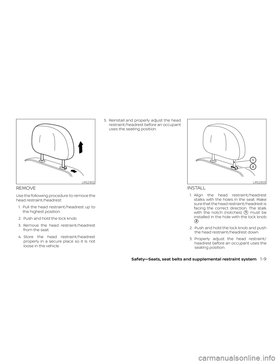 NISSAN NV200 2019 Owners Manual LRS2302LRS2303 NISSAN NV200 2019 Owners Manual LRS2302LRS2303