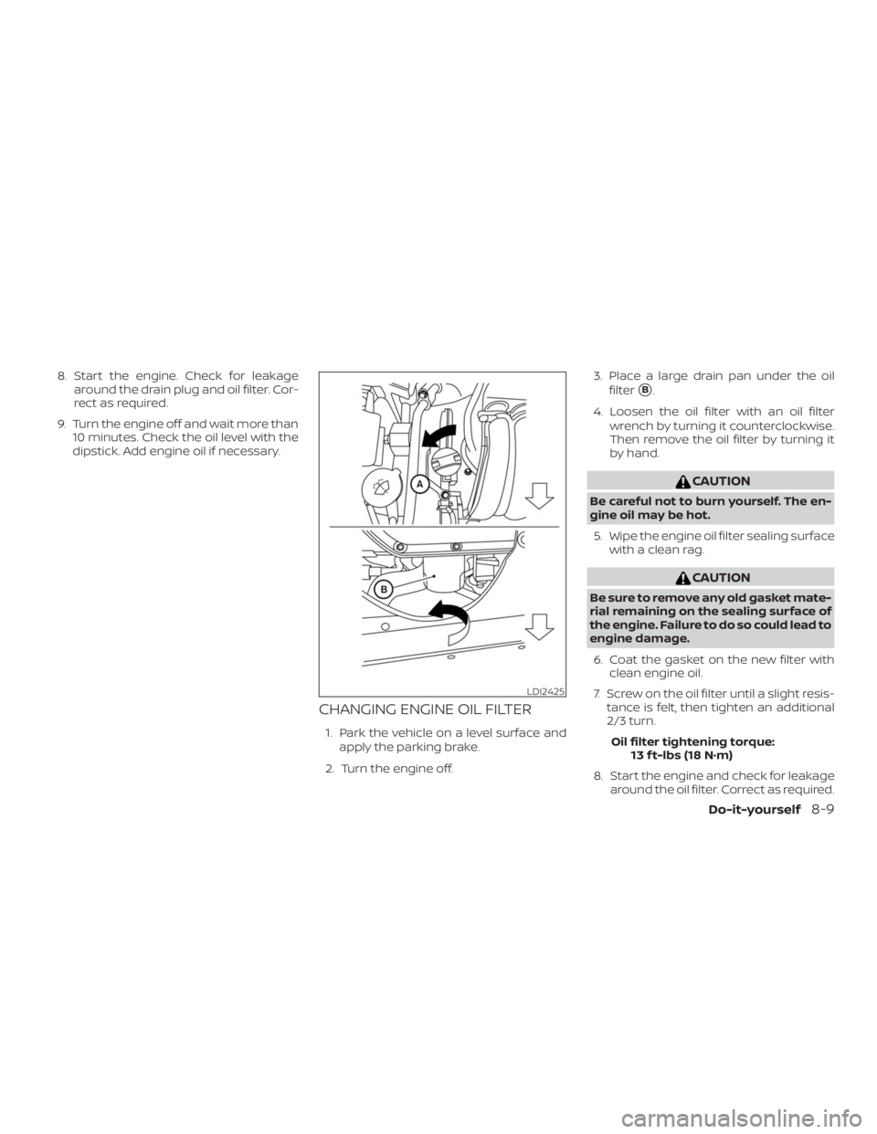 NISSAN NV200 2019  Owners Manual LDI2425 