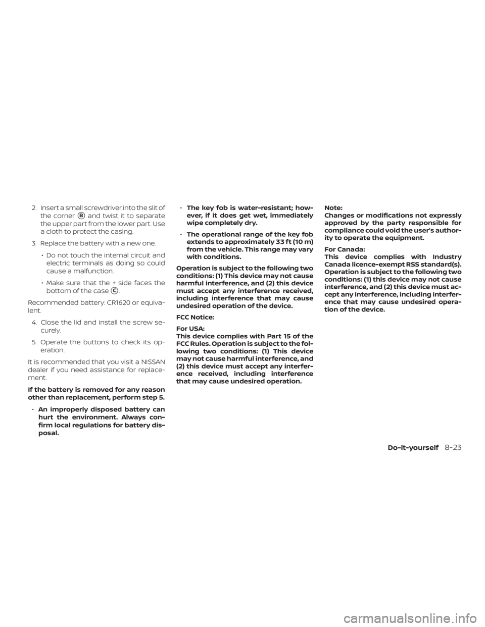 NISSAN NV200 2019  Owners Manual 
