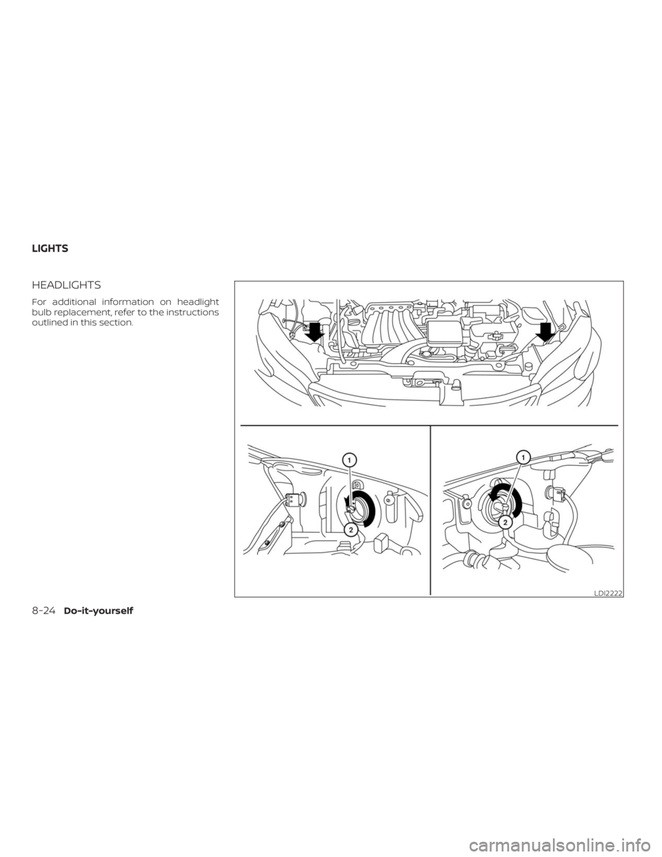 NISSAN NV200 2019  Owners Manual LDI2222
LIGHTS 