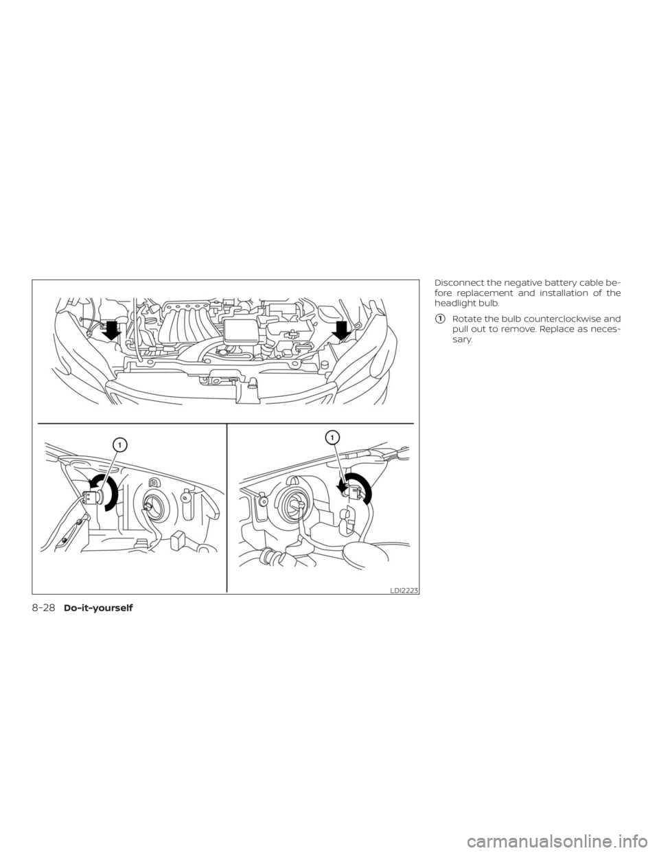 NISSAN NV200 2019  Owners Manual LDI2223
8-28Do-it-yourself 