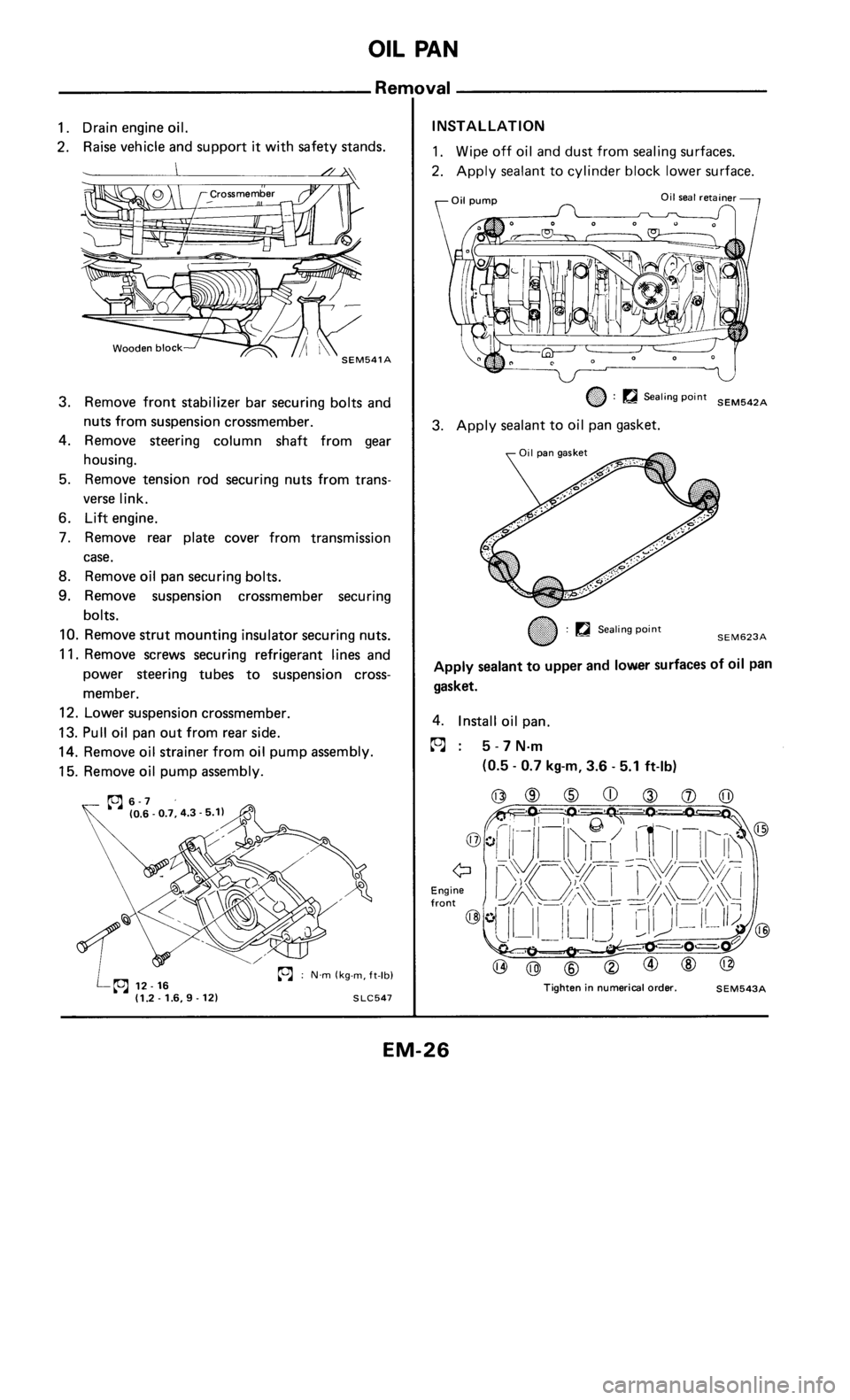 NISSAN 300ZX 1984 Z31 Engine Mechanical Owners Manual NISSAN 300ZX 1984 Z31 Engine Mechanical Owners Manual