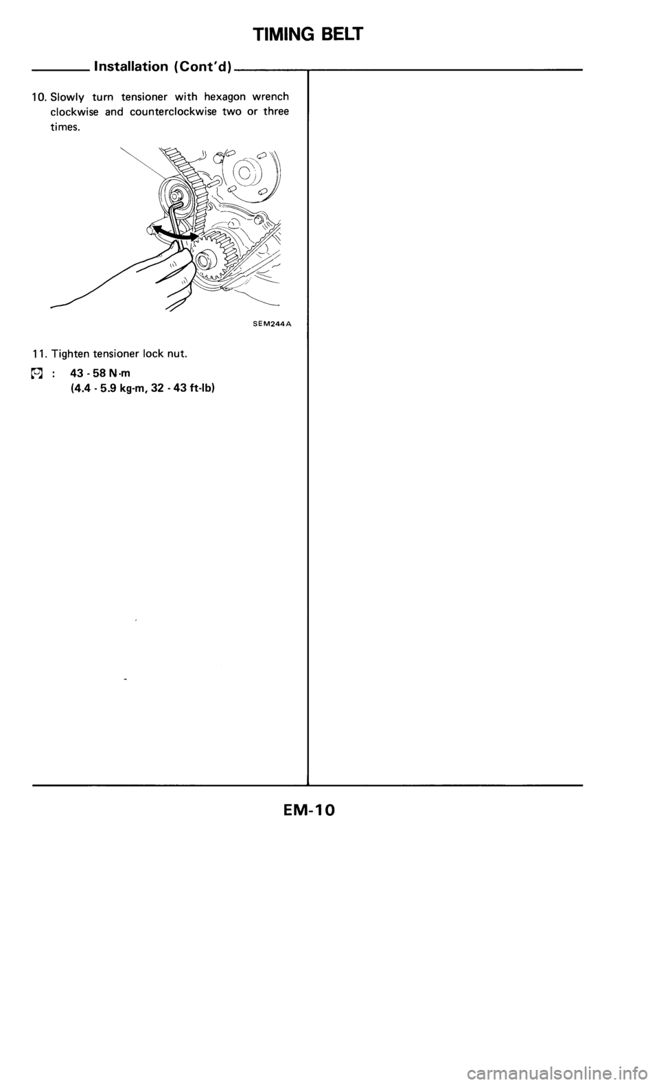 NISSAN 300ZX 1984 Z31 Engine Mechanical Workshop Manual 