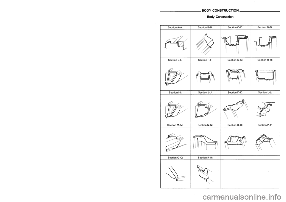 NISSAN ALMERA N15 1995 Service Manual REPLACEMENTOPERATIONS _
------------
RadiatorCoreSupport (PartialReplacement) BODY
CONSTRUCTION _
-----------
BodyConstruction
\
Section
L-L:
Section P-P:
Section
D-D:
Section H-H:
Section K-K:
NISSAN ALMERA N15 1995 Service Manual REPLACEMENTOPERATIONS _
------------
RadiatorCoreSupport (PartialReplacement) BODY
CONSTRUCTION _
-----------
BodyConstruction
\
Section
L-L:
Section P-P:
Section
D-D:
Section H-H:
Section K-K: