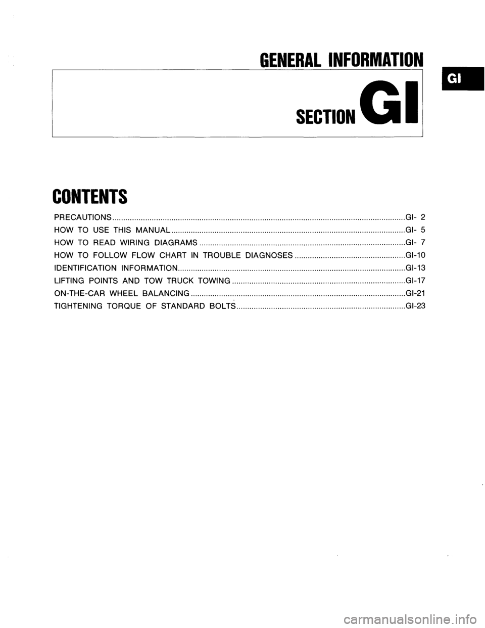 NISSAN AXXESS 1990 Service Repair Manual NISSAN AXXESS 1990 Service Repair Manual