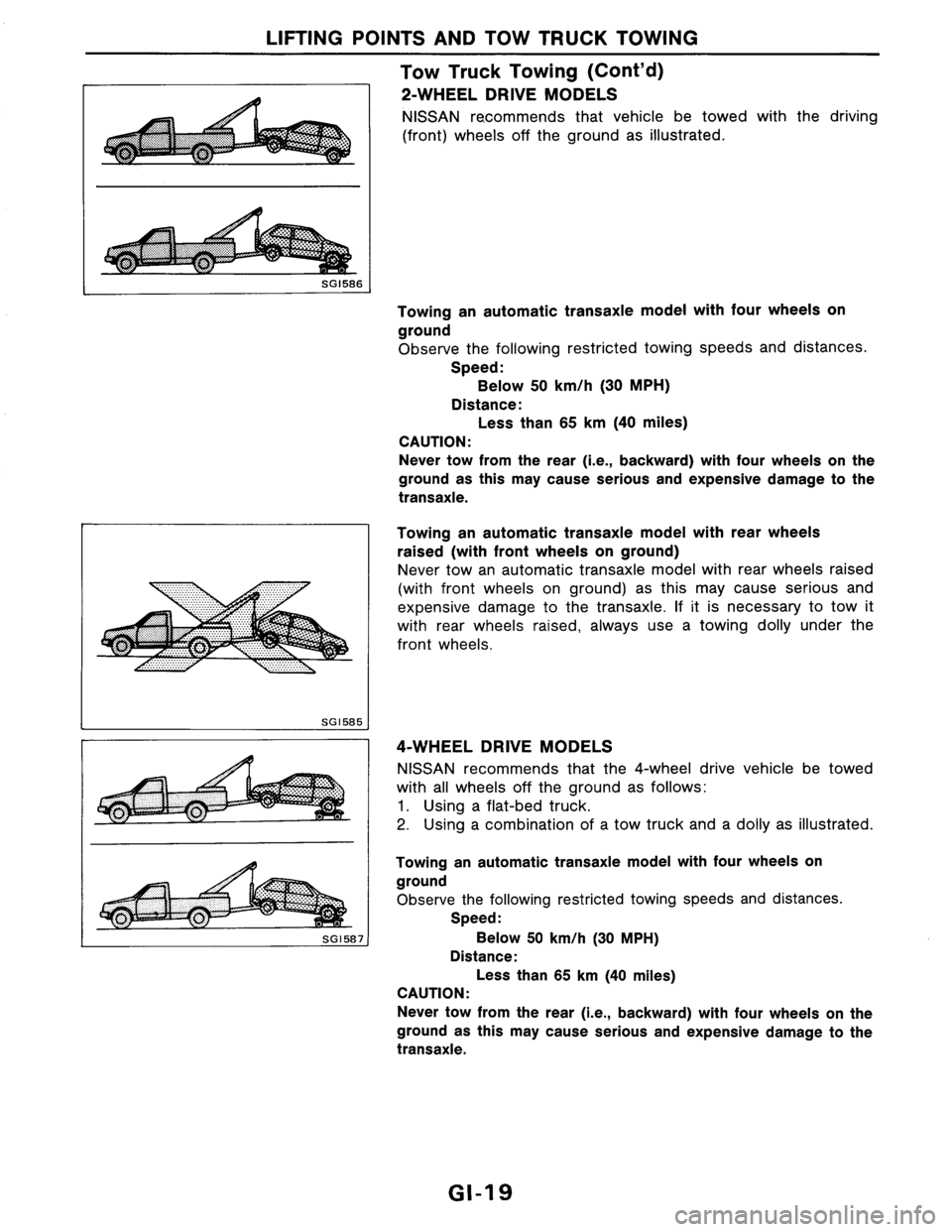 NISSAN AXXESS 1990 Service Owners Manual NISSAN AXXESS 1990 Service Owners Manual