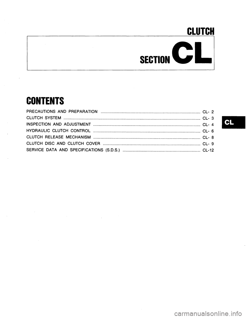 NISSAN AXXESS 1990  Service Repair Manual 