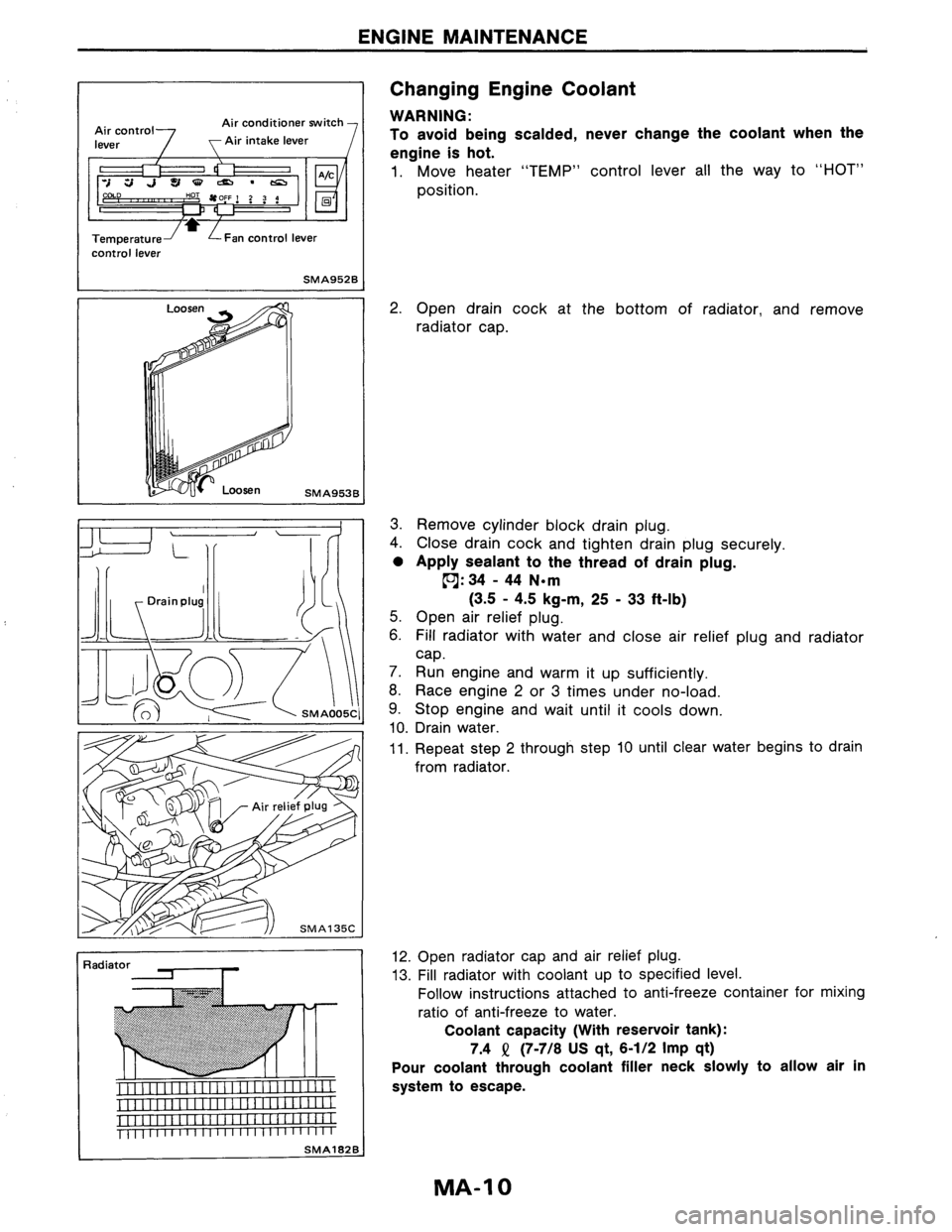 NISSAN AXXESS 1990  Service Owners Guide 
