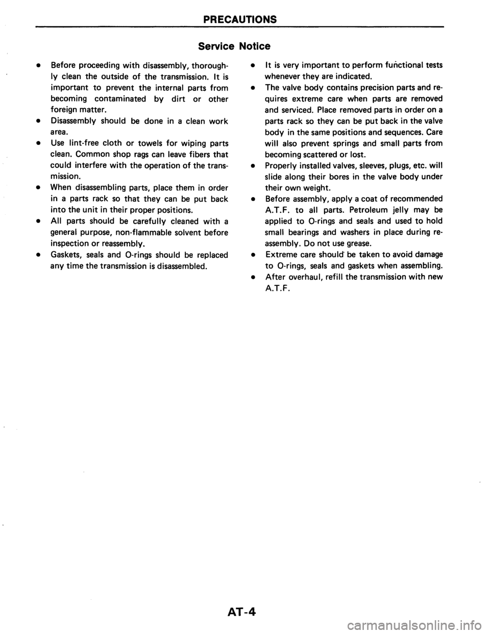 NISSAN AXXESS 1990 Service Repair Manual NISSAN AXXESS 1990 Service Repair Manual